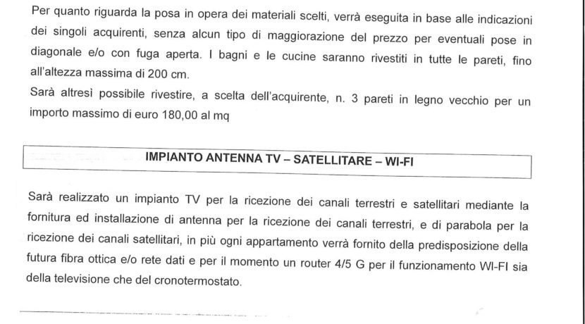 PAVIMENTI - IMPIANTO TV